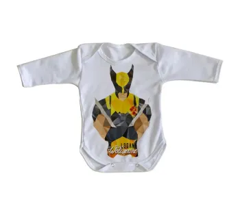Body Bebê Infantil Logan Wolverine marvel x men - Foto 2