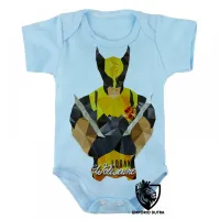 Body Bebê Infantil Logan Wolverine marvel x men - Foto 3