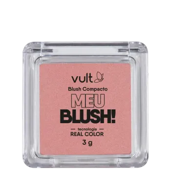 Vult Blush Compacto  Rosa Perolado Meu Blush!- 3g - Foto 2