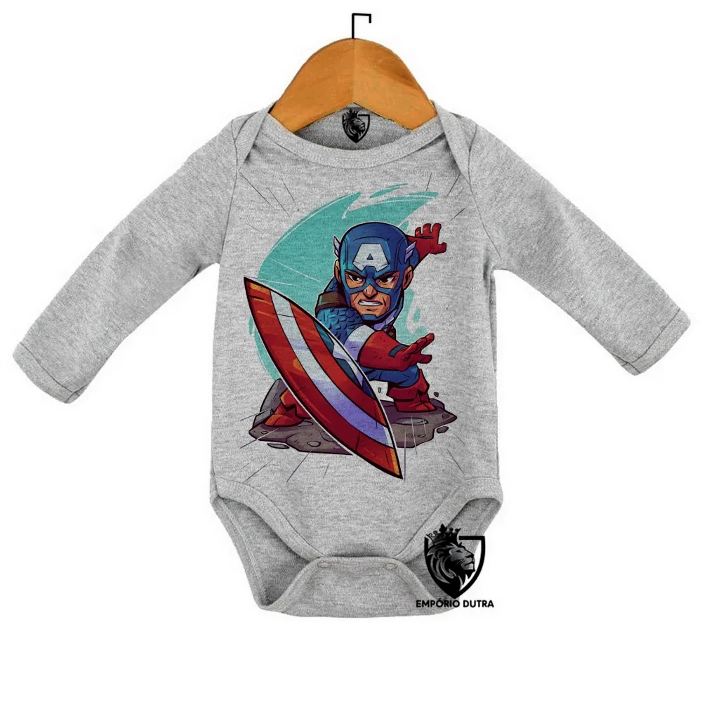 Body Bebê Infantil capitão america vingadores