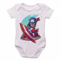 Body Bebê Infantil capitão america vingadores - Foto 2