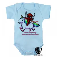 Body Bebê Infantil Dead Pool unicórnio Ponky - Foto 3