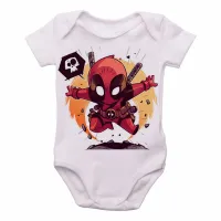Body Bebê Infantil dead pool super herói marvel - Foto 2