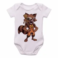 Body Bebê Infantil GROOT ROCKET marvel guardiões - Foto 2