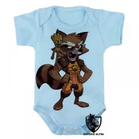 Body Bebê Infantil GROOT ROCKET marvel guardiões - Foto 3