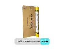 LENÇOL HOSPITALAR DESCARBOX 70CM X 50M SEM PICOTE
