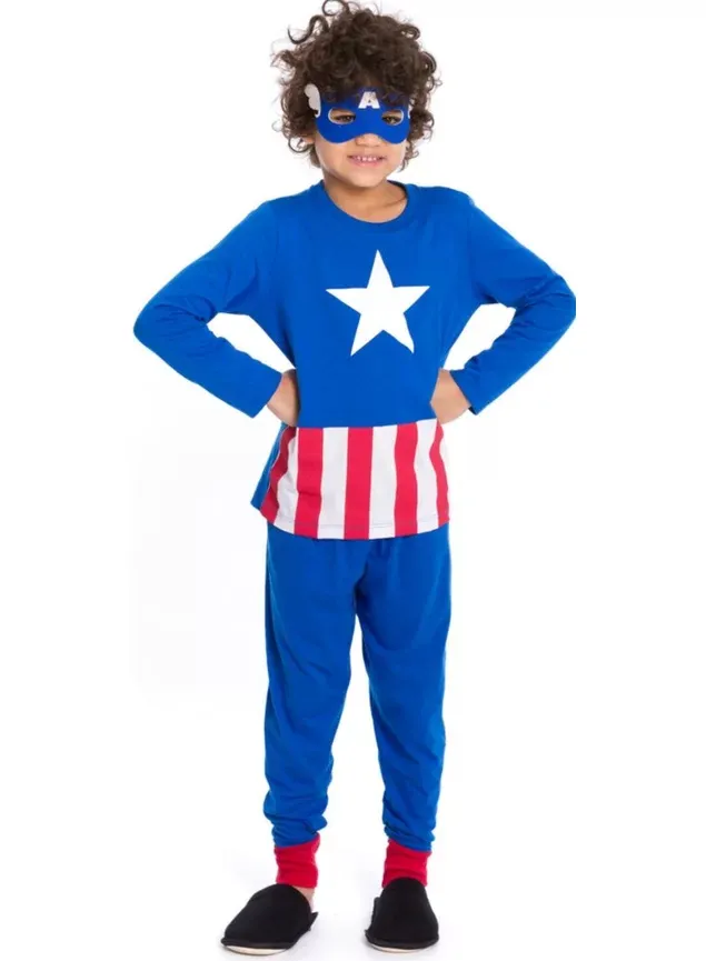 Pijama Fantasia - Capitão América