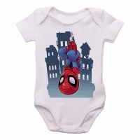 Body Bebê Infantil HOMEM ARANHA vingadores - Foto 2