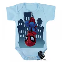 Body Bebê Infantil HOMEM ARANHA vingadores - Foto 3