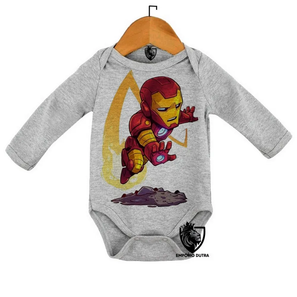 Body Bebê Infantil HOMEM FERRO iron man marvel Imagem