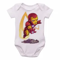 Body Bebê Infantil HOMEM FERRO iron man marvel - Foto 2