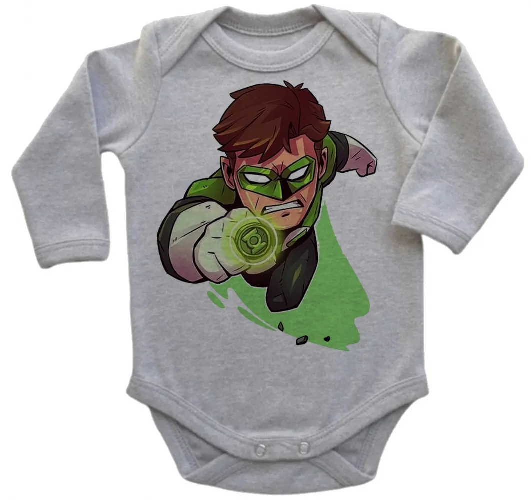 Body Bebê Infantil lanterna verde liga justiça Imagem