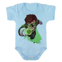 Body Bebê Infantil lanterna verde liga justiça - Foto 3