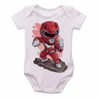 Body Bebê Infantil POWER RANGER RED - Foto 2