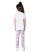 Pijama Canetinhas Acrilex - Manga curta com calça - Feminino - Branco  - Foto 3