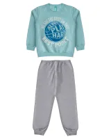 Pijama Basquete - Brilha no Escuro - Azul - Moletom