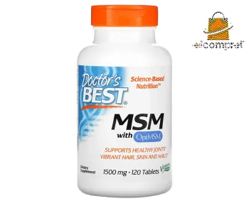 Doctor Best Msm Optimsm 1.500mg 120tbt Enxofre Eua Frete Grátis