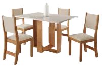 Mesa da janta Magic 4 cadeiras MDF/mdp - Foto 3