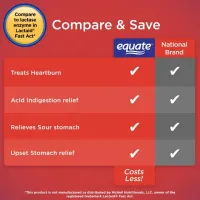 Equate Dairy Relief Lactase Enzyme Mastigável-vanilla 32unid - Foto 5