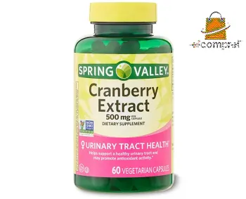 Cranberry Extract 500 Mg Spring Valley 60 Cápsulas Eua