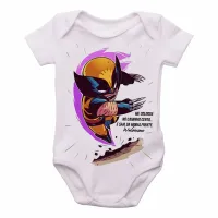 Body Bebê Infantil Wolverine logan x men herói - Foto 2