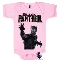 Body Bebê Infantil pantera negra black panther avengers - Foto 4