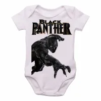 Body Bebê Infantil pantera negra black panther vingadores - Foto 2