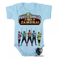 Body Bebê Infantil power rangers super samurai herois - Foto 3