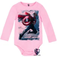 Body Bebê Infantil Wolverine Sam Wilson Cap Falcão e o Soldado Invernal - Foto 4