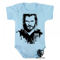 Body Bebê Infantil Thor Vingadores avengers marvel herói - Foto 3