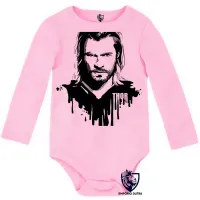 Body Bebê Infantil Thor Vingadores avengers marvel herói - Foto 4
