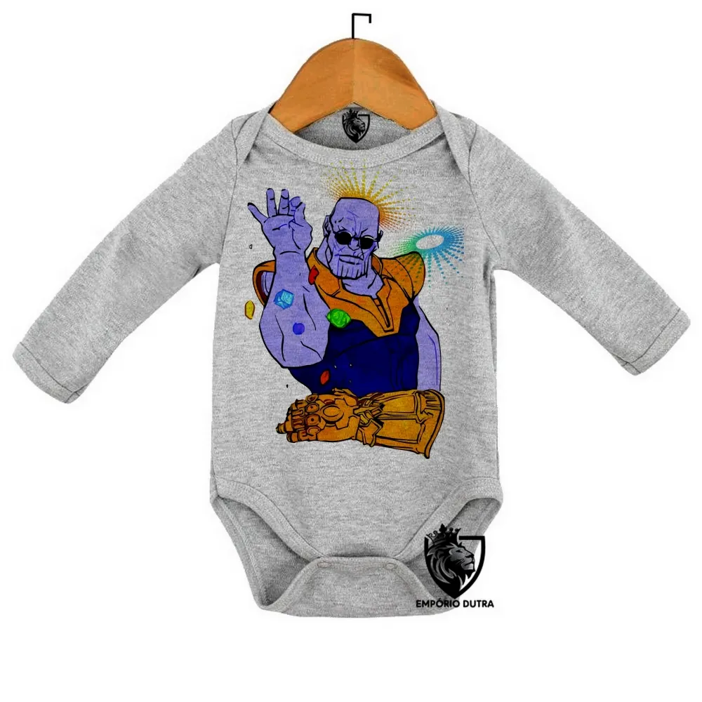 Body Bebê Infantil Thanos vingadores Joias Imagem