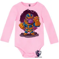 Body Bebê Infantil thanos geek vingadores avengers vilão - Foto 4