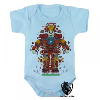 Body Bebê Infantil Tony stark peças homem ferro iron man - Foto 3
