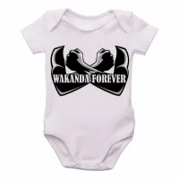 Body Bebê Infantil WAKANDA pantera negra black panther - Foto 2