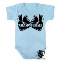 Body Bebê Infantil WAKANDA pantera negra black panther - Foto 3