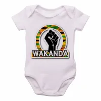 Body Bebê Infantil WAKANDA MAO pantera negra black panther - Foto 2