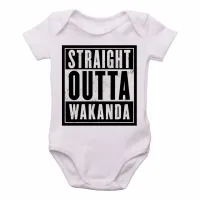 Body Bebê Infantil wakanda straight pantera negra black panther - Foto 2