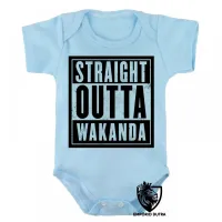 Body Bebê Infantil wakanda straight pantera negra black panther - Foto 3