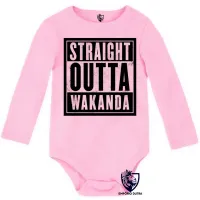 Body Bebê Infantil wakanda straight pantera negra black panther - Foto 4