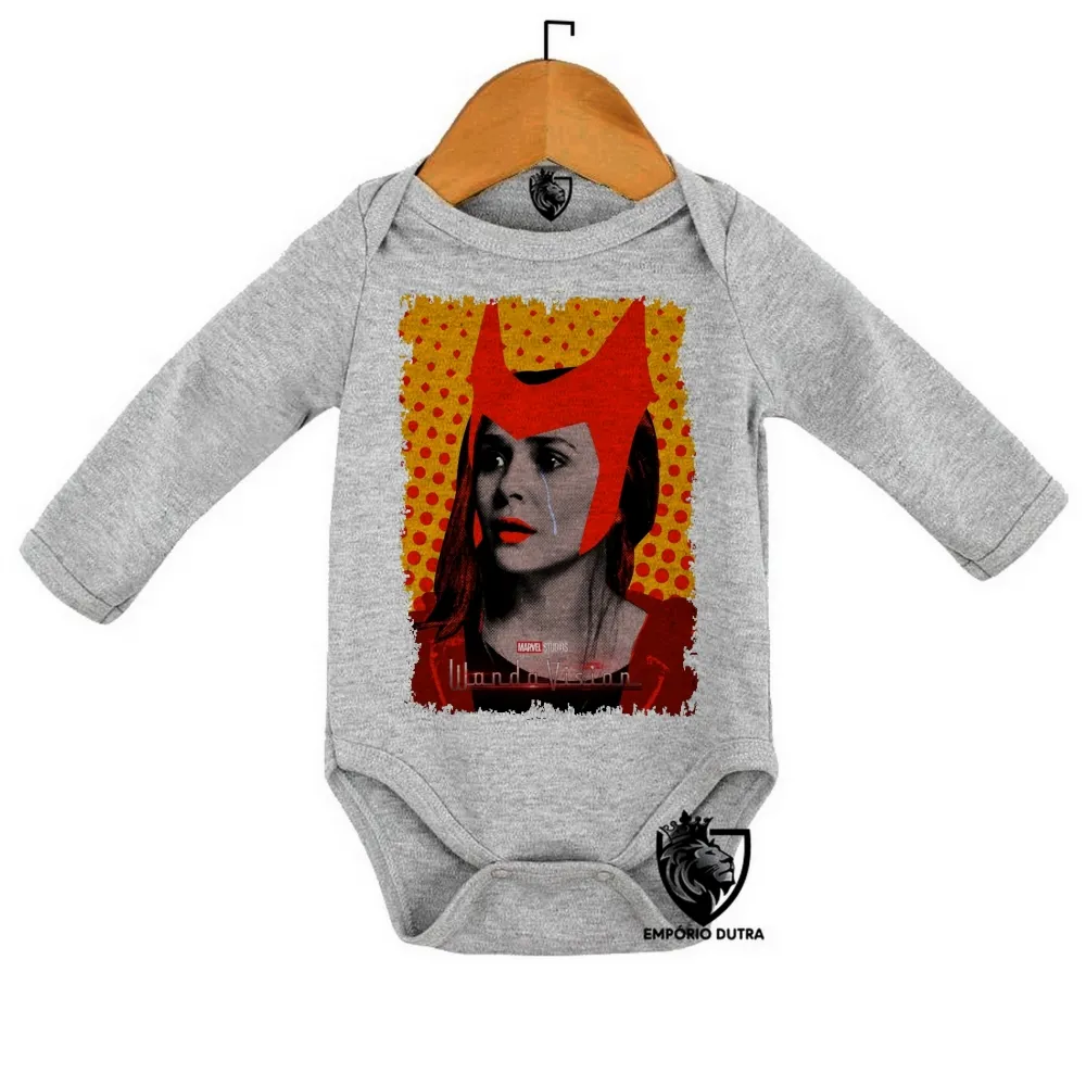 Body Bebê Infantil Wanda Feiticeira Escarlate