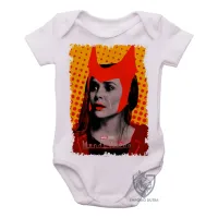 Body Bebê Infantil Wanda Feiticeira Escarlate - Foto 2