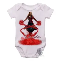 Body Bebê Infantil Wanda Maximoff Feiticeira Escarlate - Foto 2