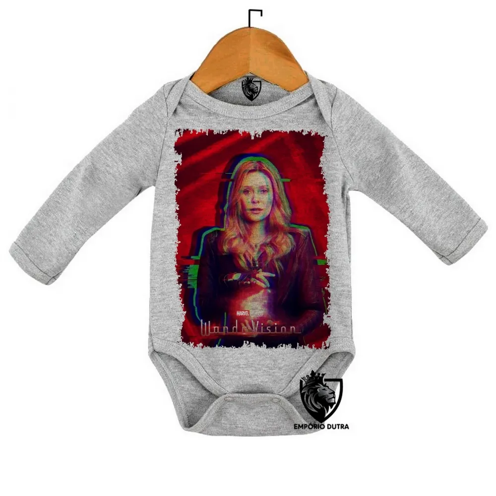 Body Bebê Infantil wanda vingadores Feiticeira Escarlate Imagem