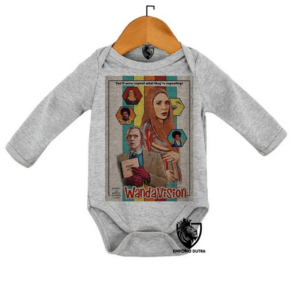 Body Bebê Infantil WandaVision papel Feiticeira Escarlate
