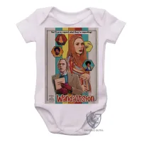 Body Bebê Infantil WandaVision papel Feiticeira Escarlate - Foto 2