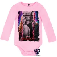 Body Bebê Infantil WandaVision Tv Feiticeira Escarlate - Foto 4