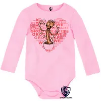 Body Bebê Infantil Groot coração guardioões Galaxia - Foto 4