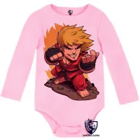 Body Bebê Infantil ken street fighter jogo game - Foto 4