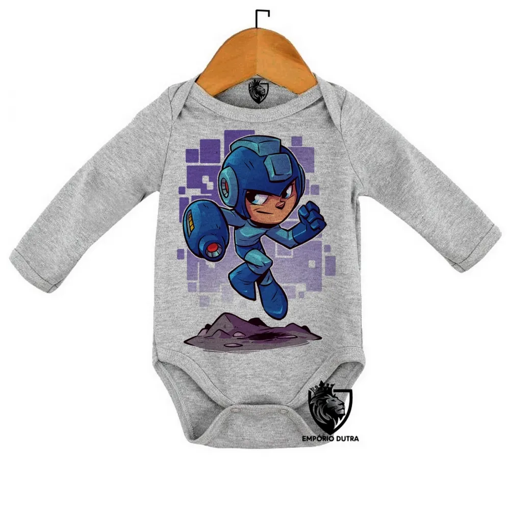 Body Bebê Infantil MEGA MAN rockman Imagem